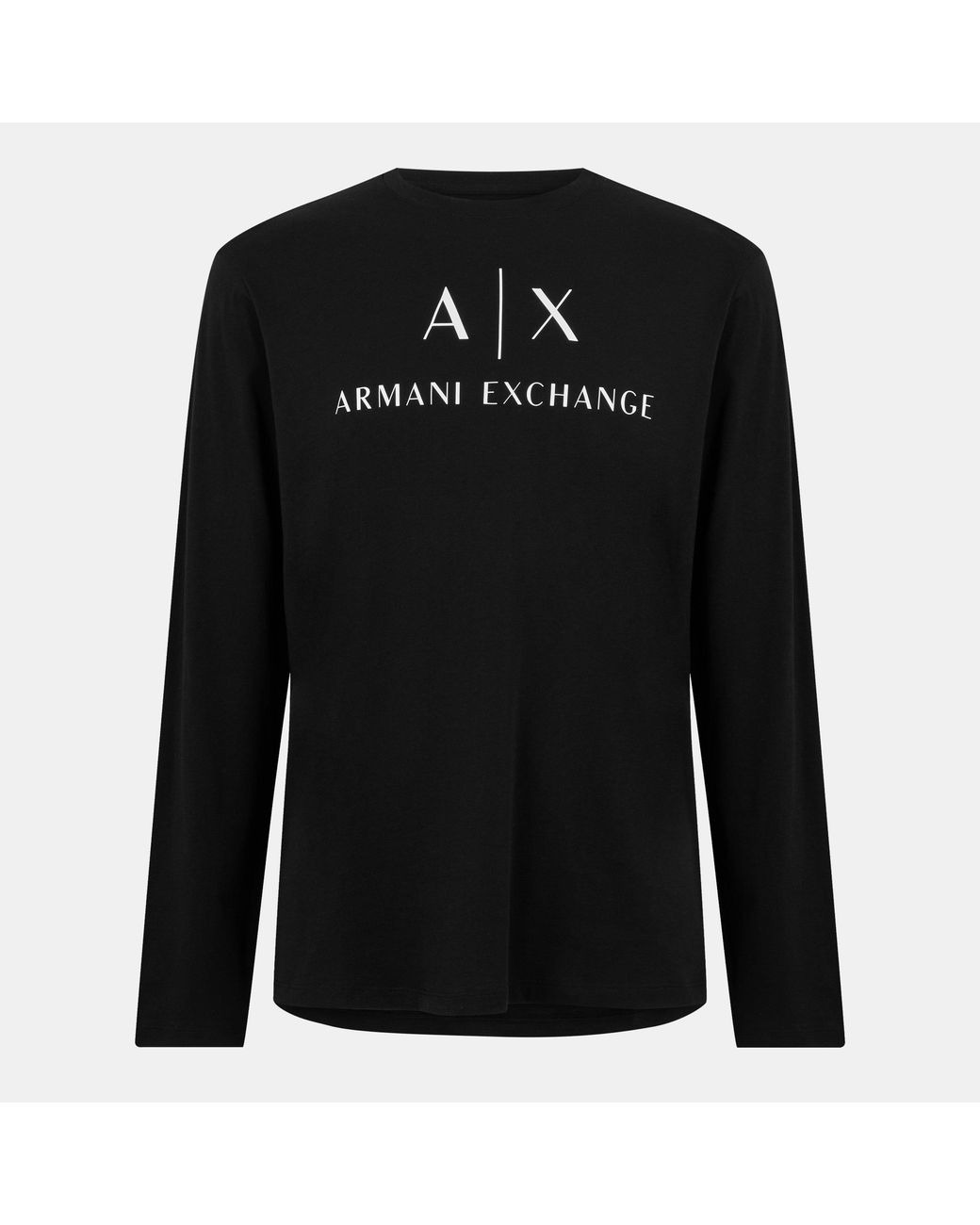 ARMANI EXCHANGE Black Long Sleeve Slim Fit T-Shirt for men