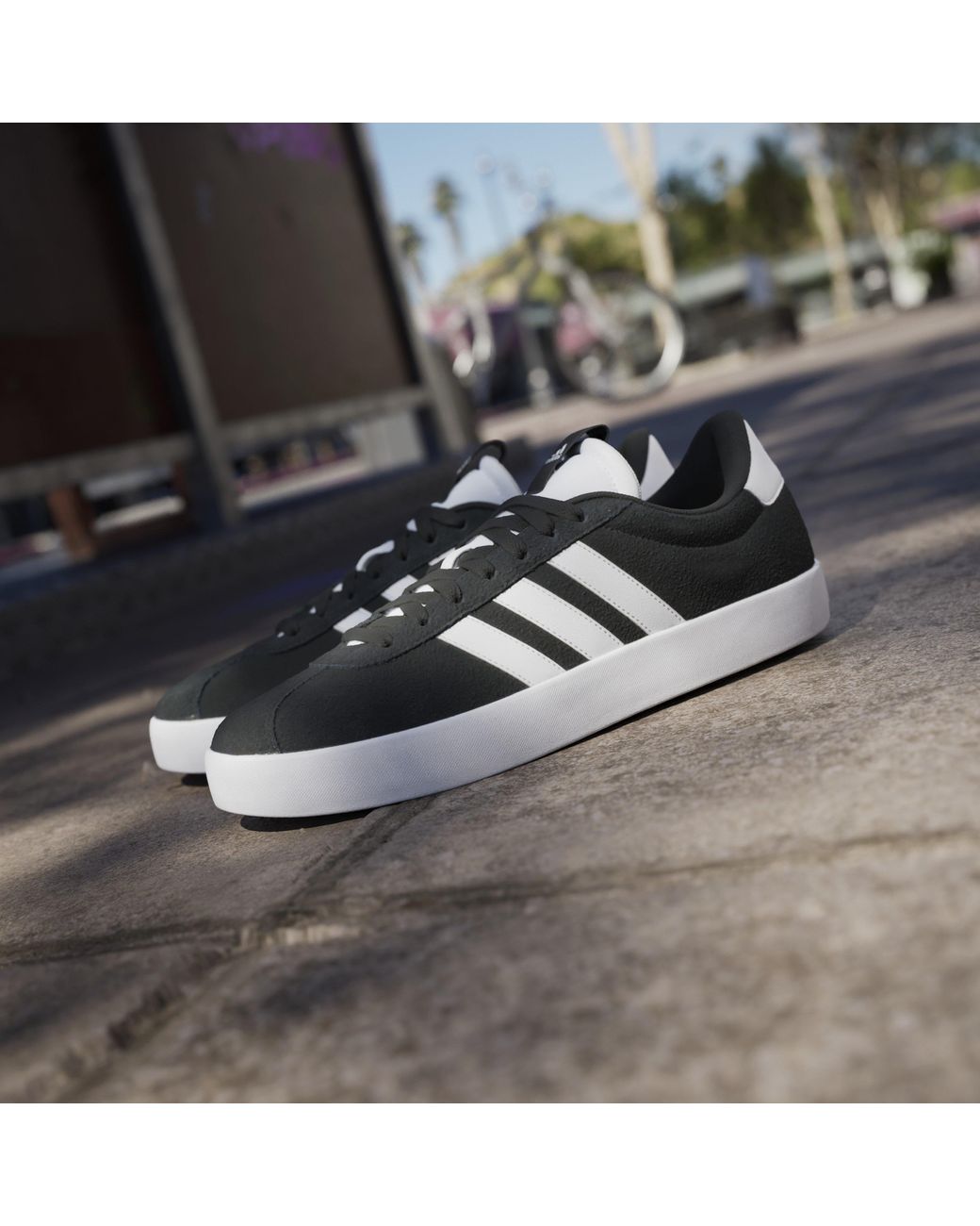 Adidas Black Vl Court 3.0 Shoes for men
