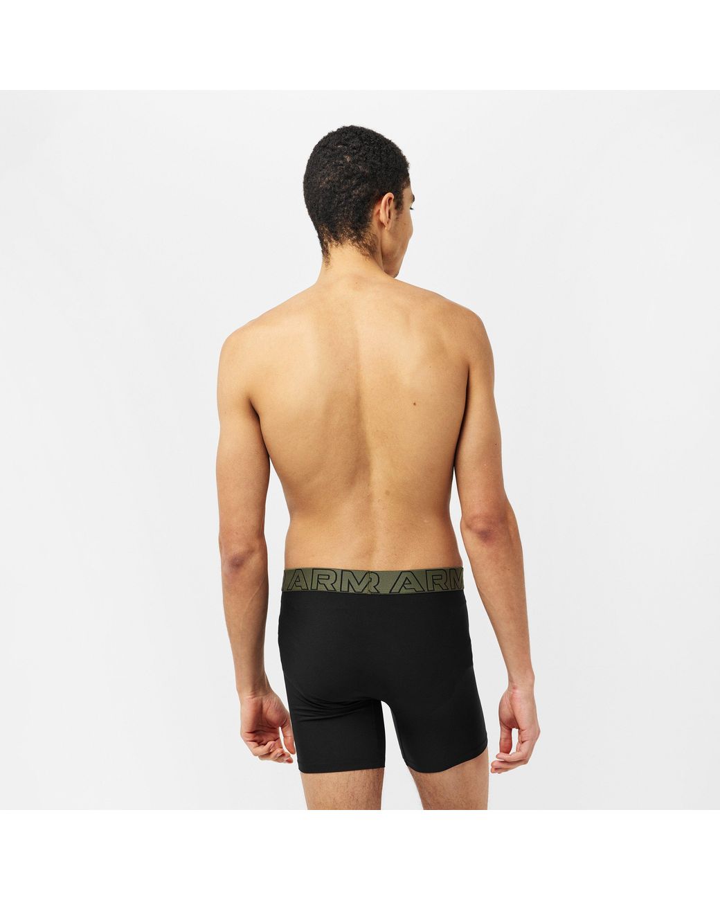 Under Armour Green 2Pk 6In Tech 2 Boxers for men