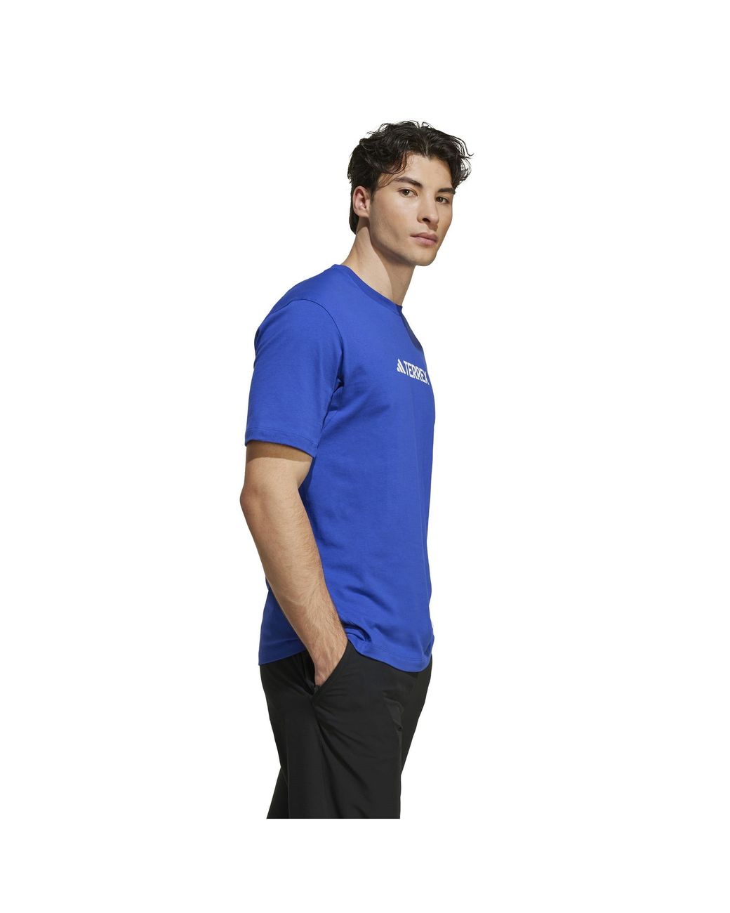 Adidas Blue Terrex Classic Logo T-Shirt for men