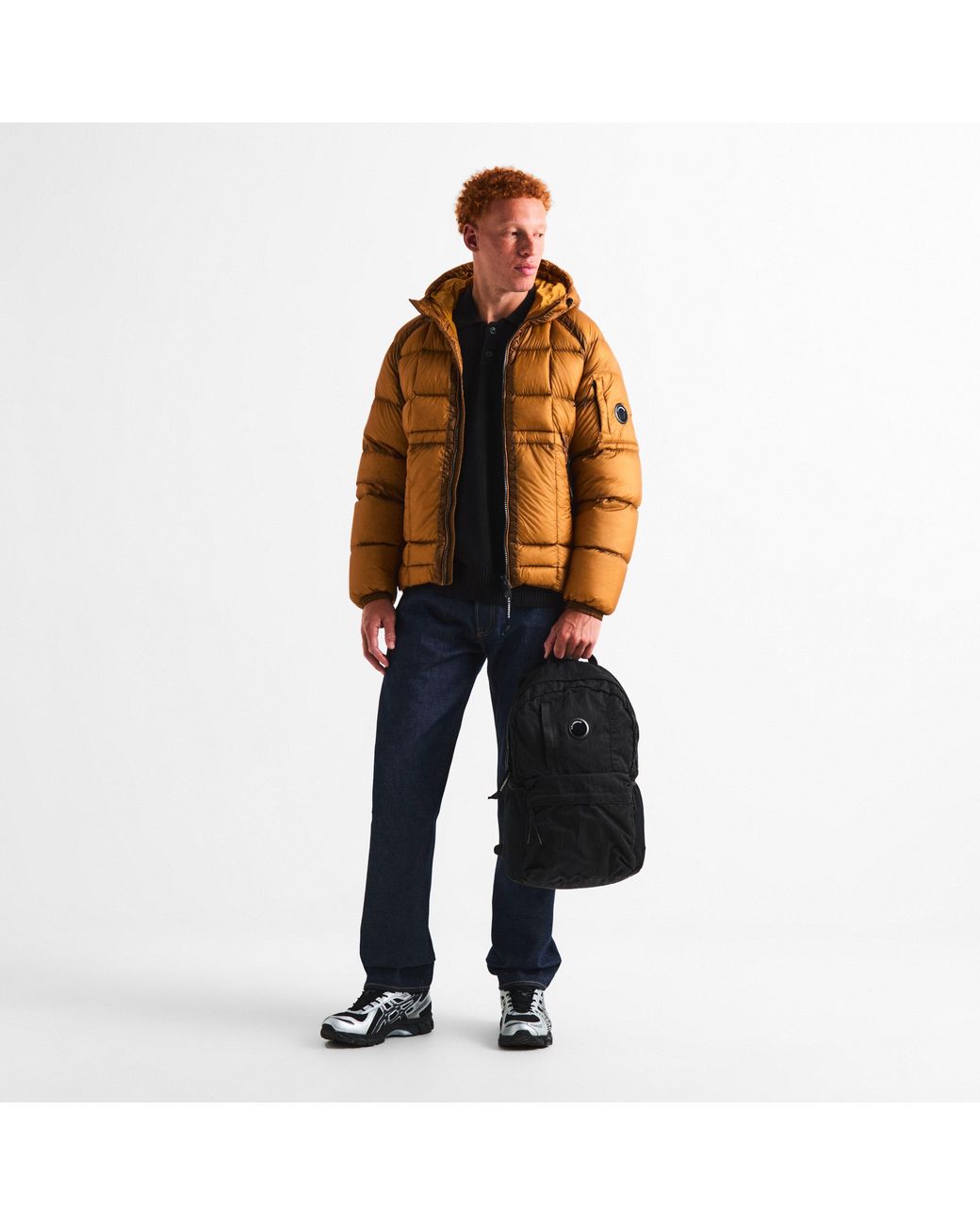 C P Company Yellow Simple Coat for men