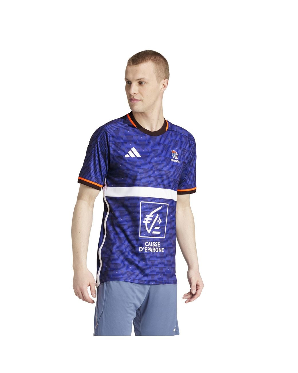 Adidas Blue F Hb Jersey Gym Top for men