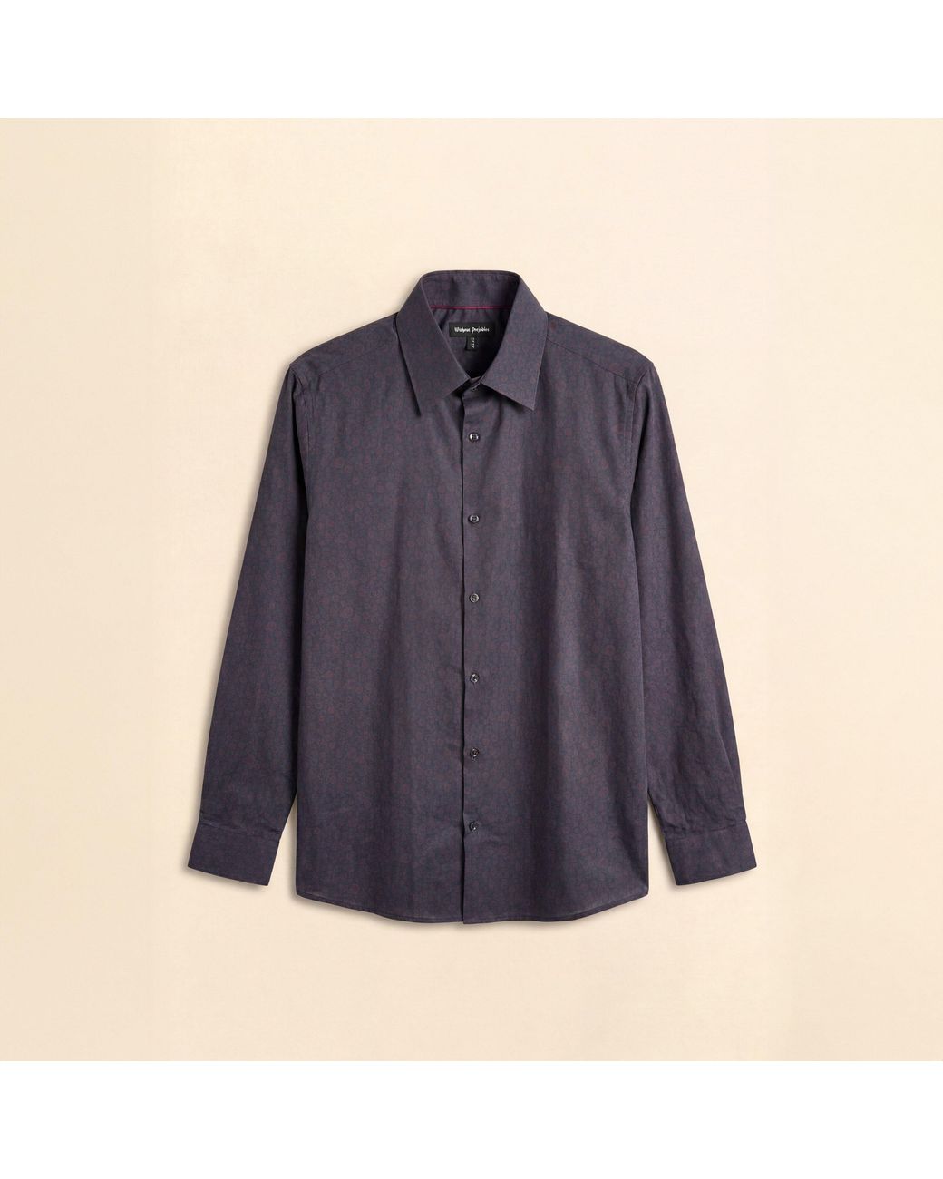 Without Prejudice Blue Ayla Geometric Cotton Print Shirt for men
