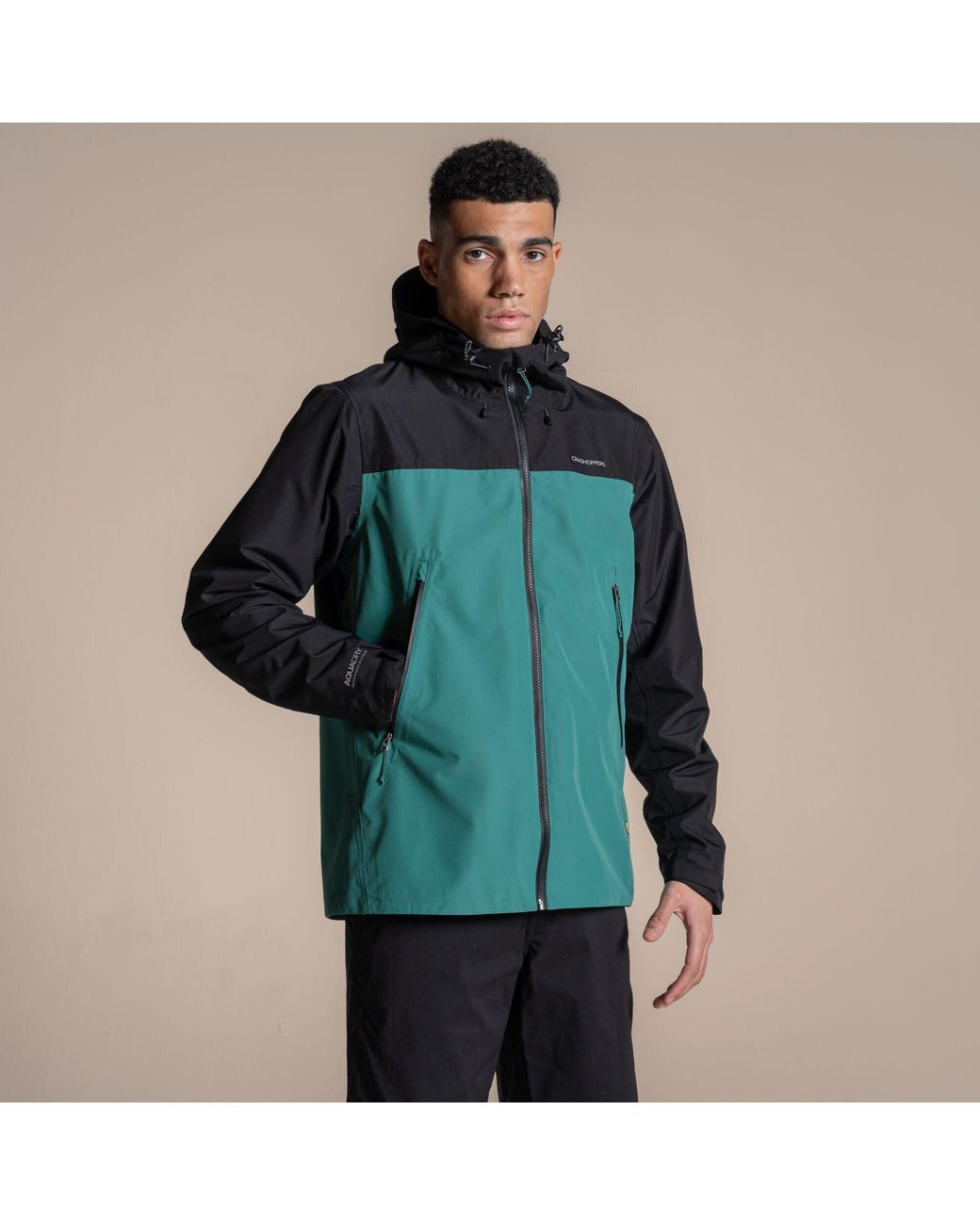 Craghoppers Green Vanth Waterproof Lightweight Jacket for men