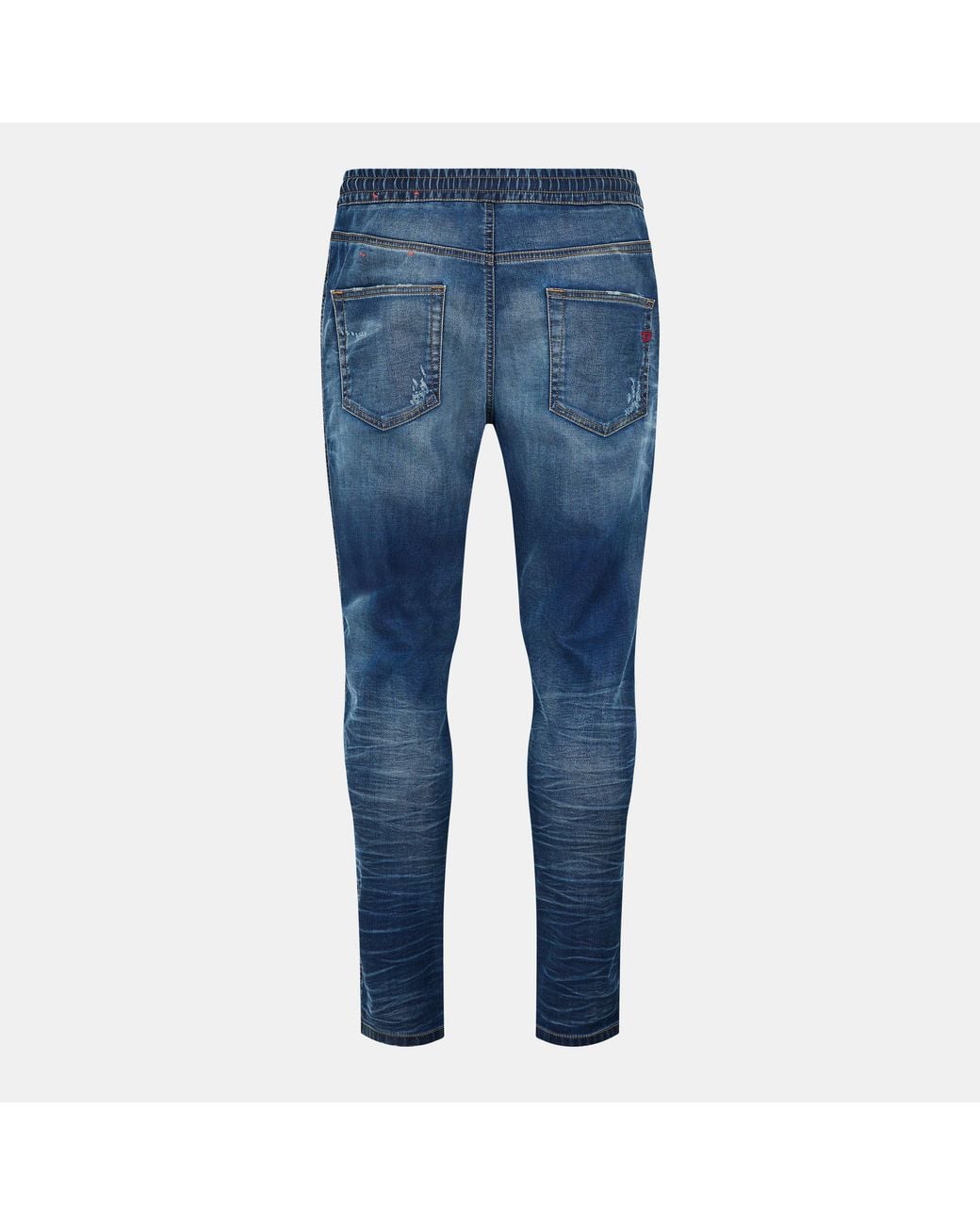 DIESEL Blue Wide Leg Relaxed Fit Jeans for men