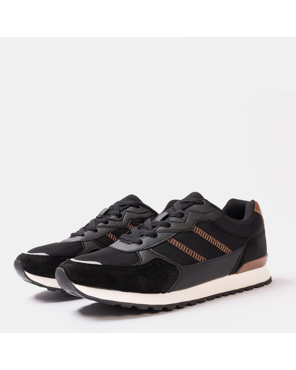 Donnay Black Bob Trainers for men