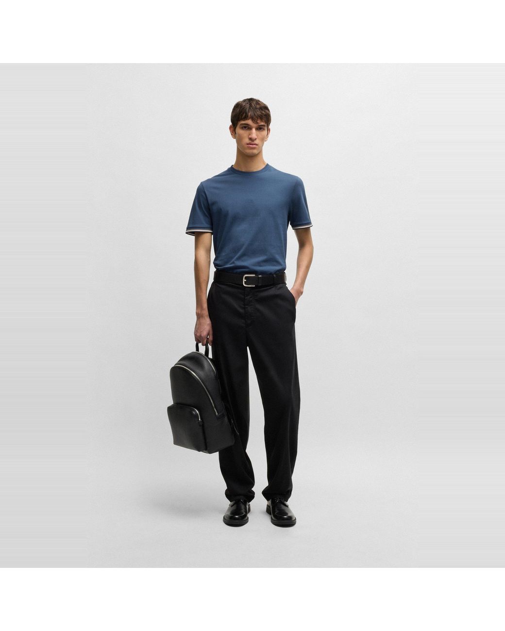Boss Blue Hbb Thompson 04 Premium Cotton T-Shirt for men