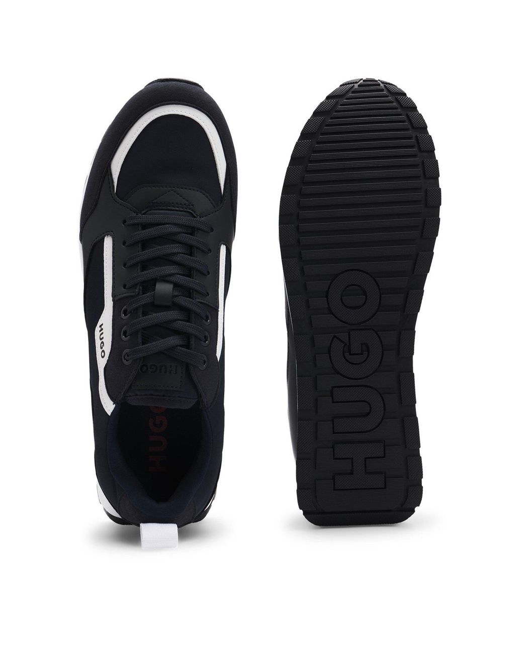 HUGO Blue Icelin Runn Trainers for men