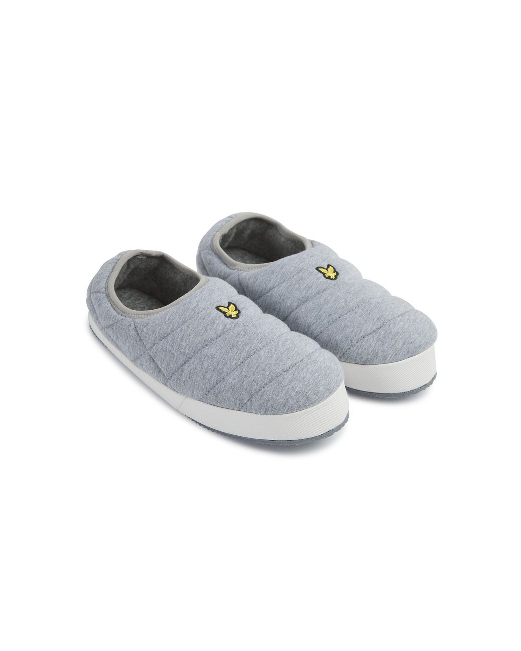 Lyle & Scott White Moccasin Slippers for men