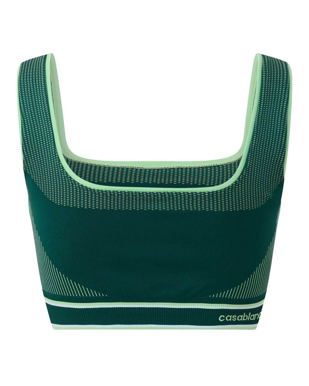 Casablanca Green Seamless Slim-Fit Bra
