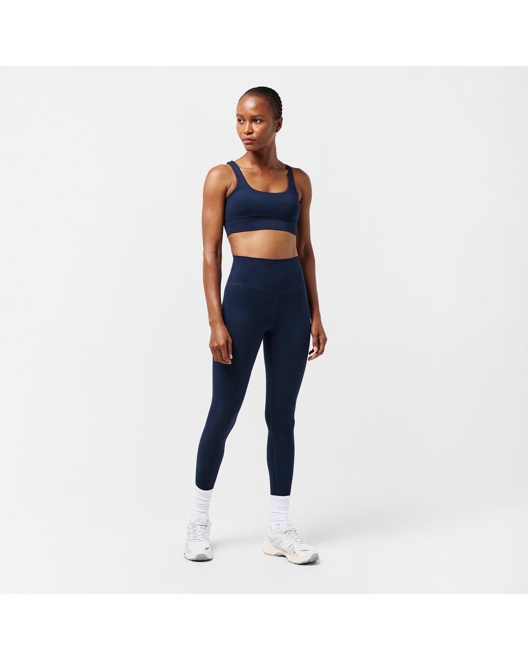 Varley Blue Cori Non-Wired Medium Impact Sports Bra