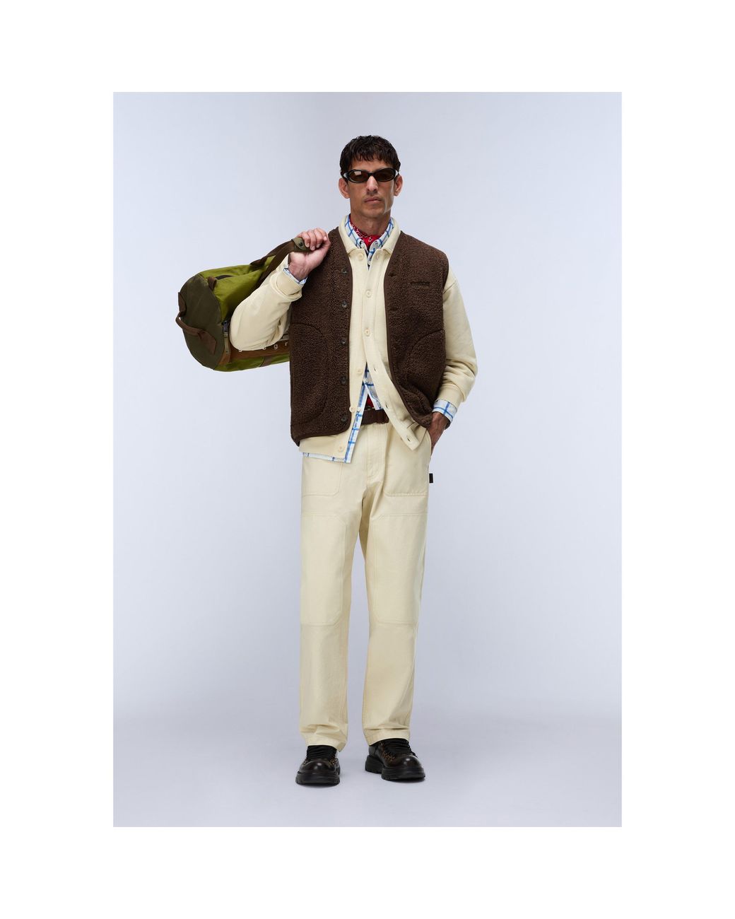 Napapijri Brown Napa Roldal Gilet for men