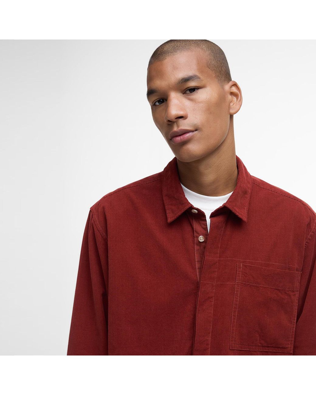 Barbour Red Haltcliff Shirt for men