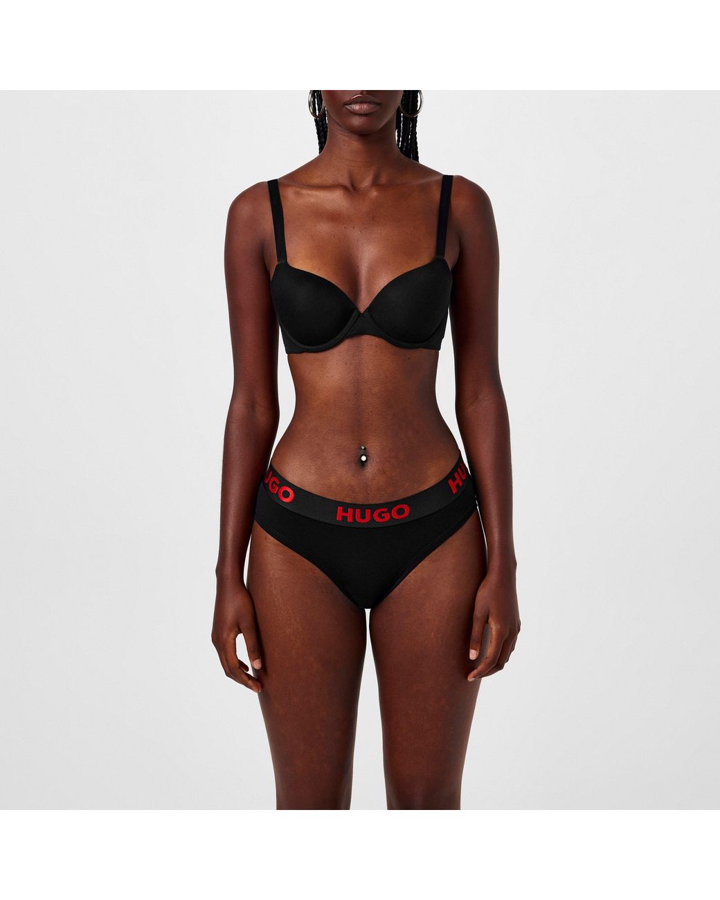 HUGO Black Logo Briefs