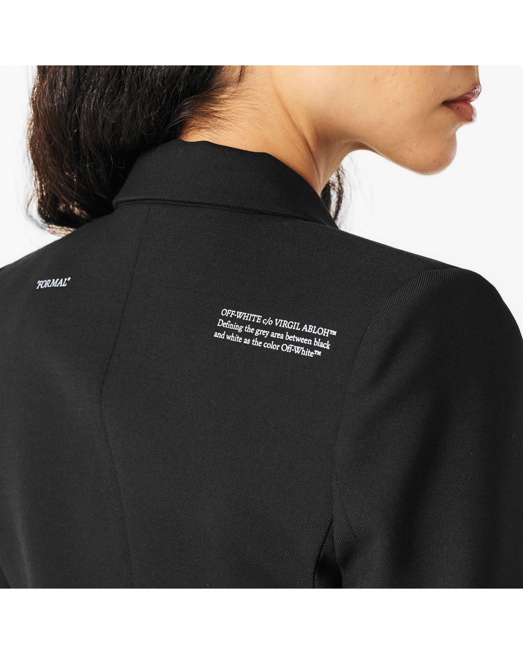 Off-White c/o Virgil Abloh Black Structured Suit Jacket
