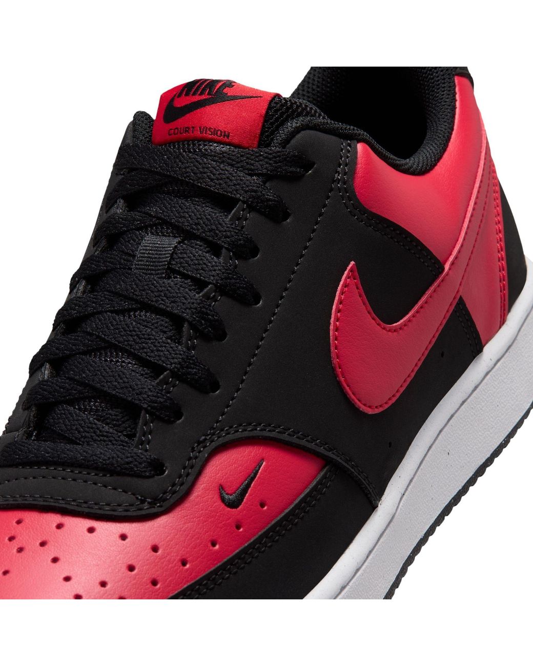 Nike Red Court Vision Low Trainers for men