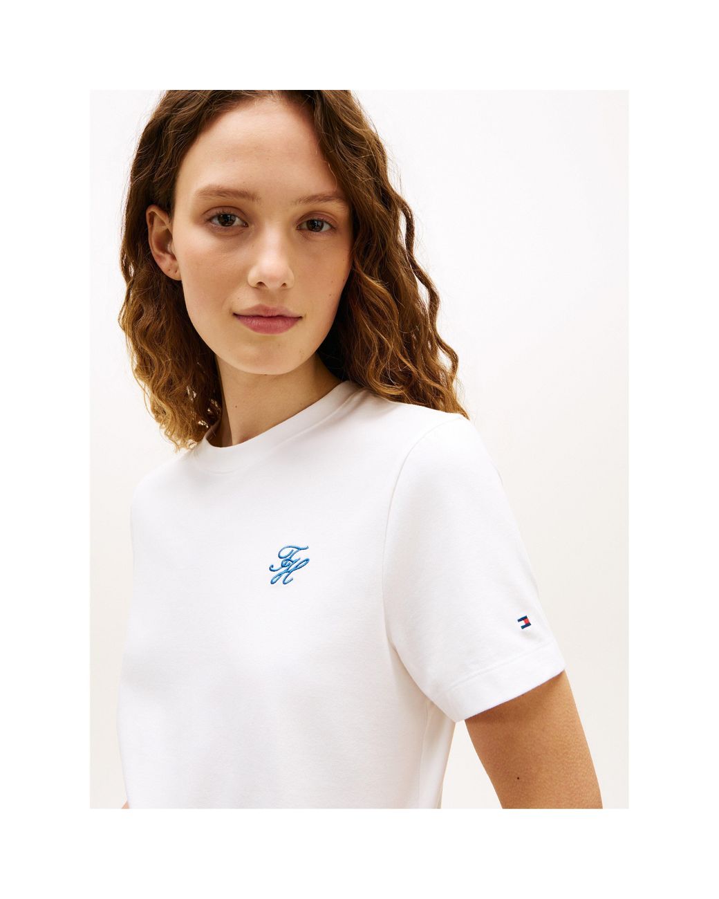 Tommy Hilfiger White Script T-Shirt