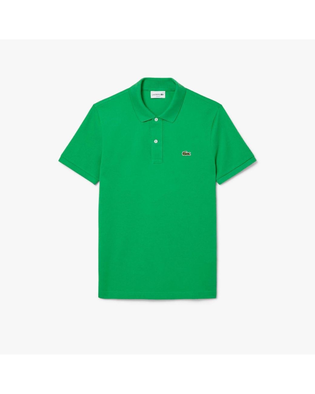 Lacoste Green Slim-Fit L.12.12 Pique Polo Shirt for men