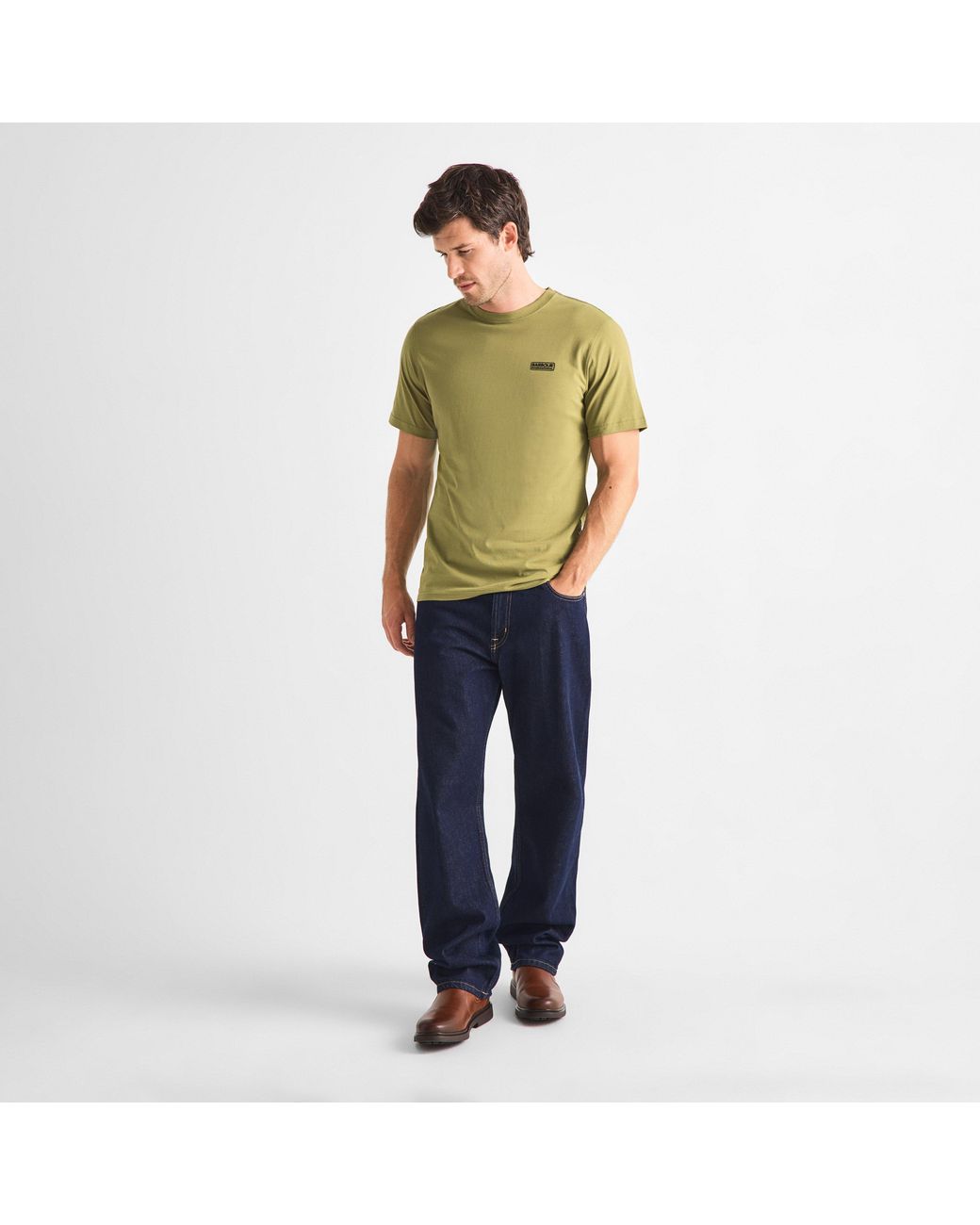 Barbour Green Small Logo T-Shirt for men