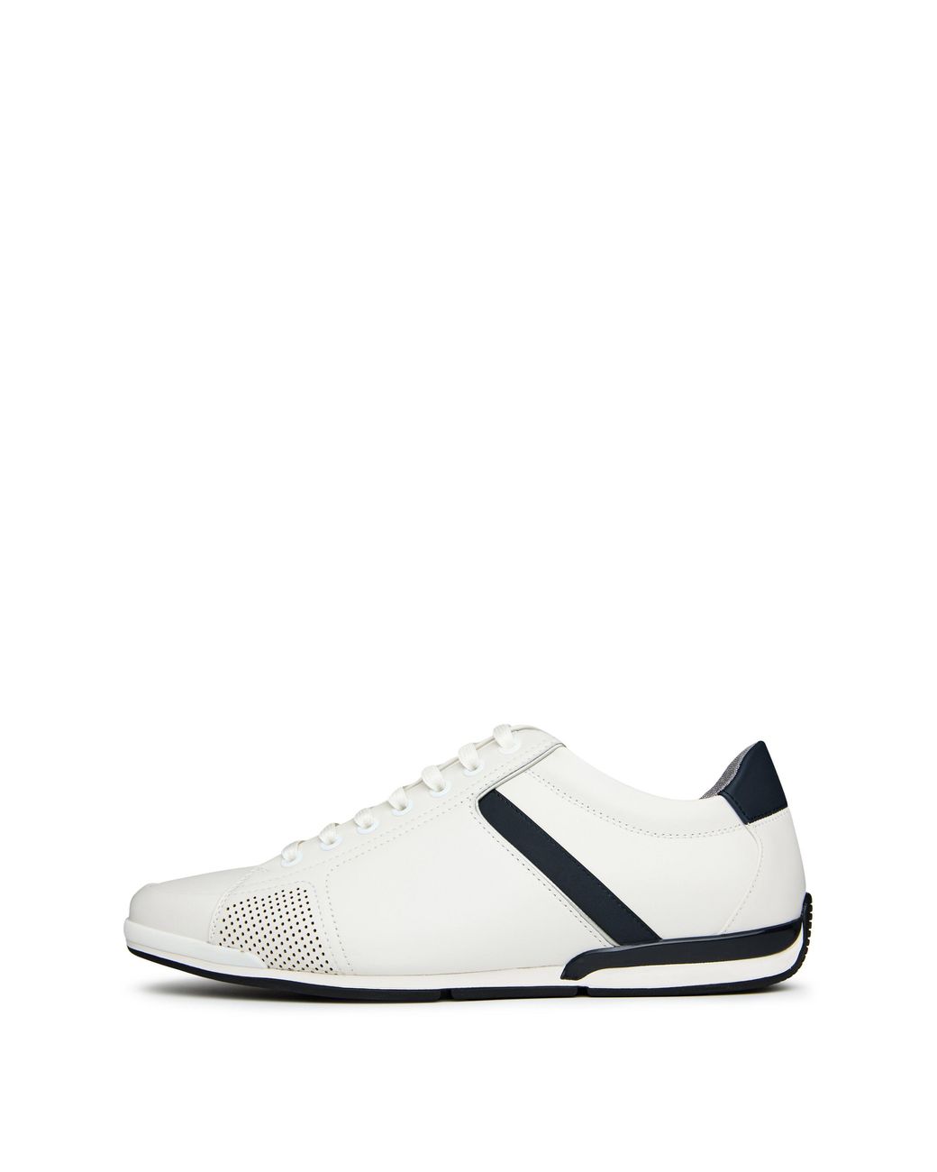 Boss White Saturn Low Trainers for men