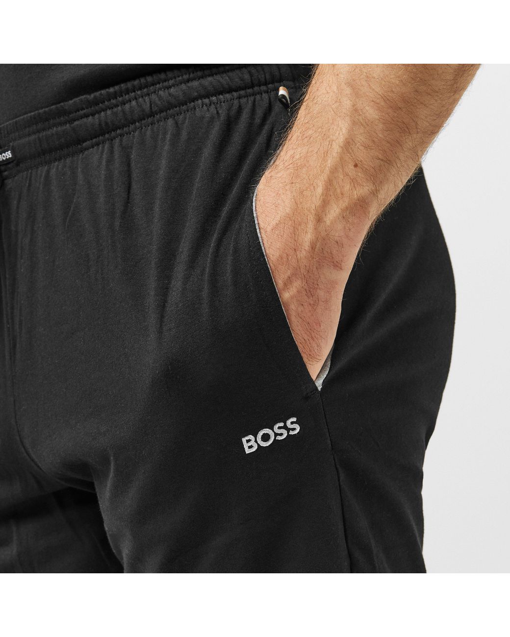 Boss Black Bodywear Drawstring Shorts With Logo Detail (Mix & Match) for men