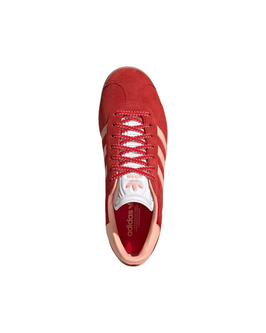 Adidas Red Suede Lowtop Sneakers