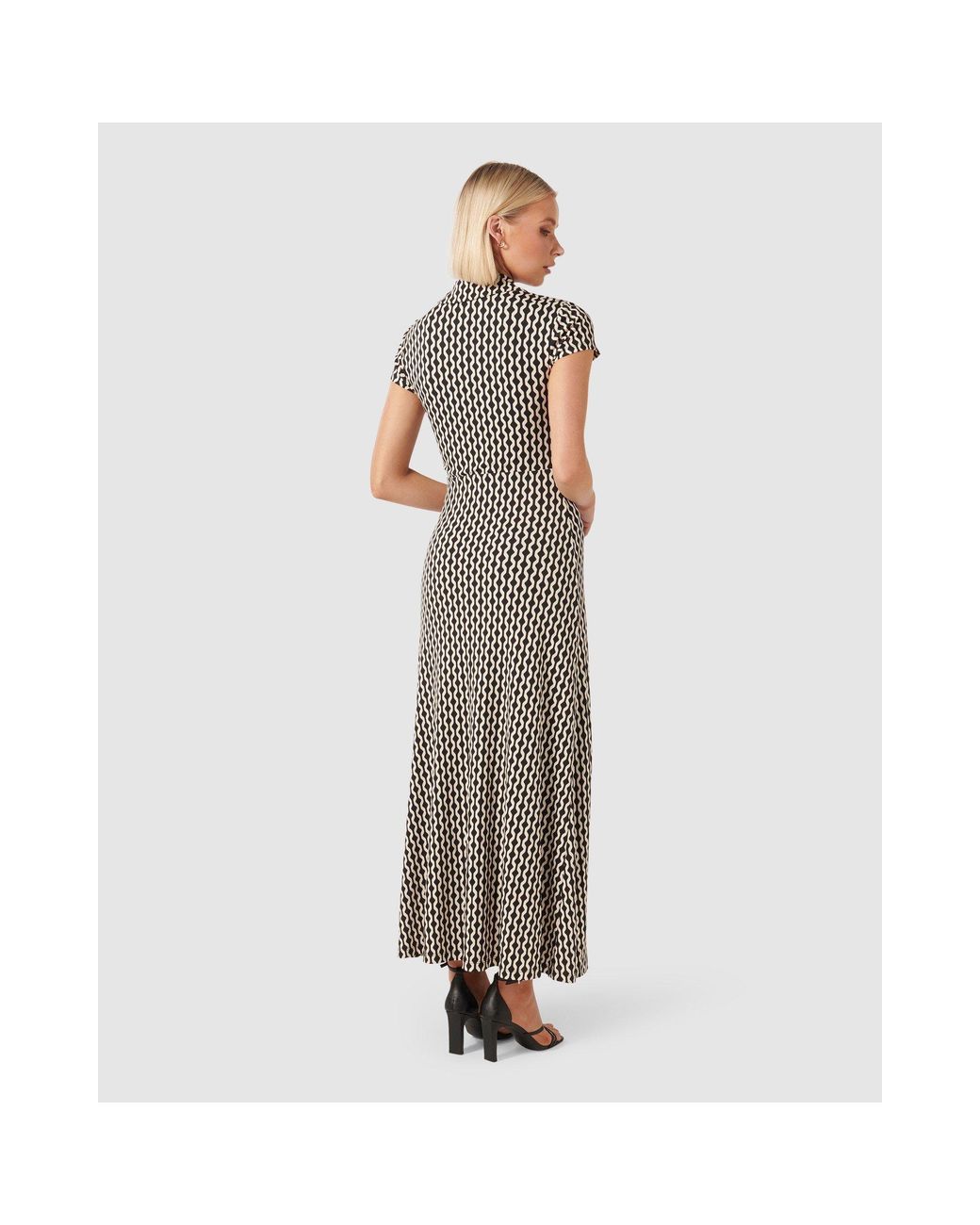 Forever New Multicolor Lorinda Cap Sleeve Dress