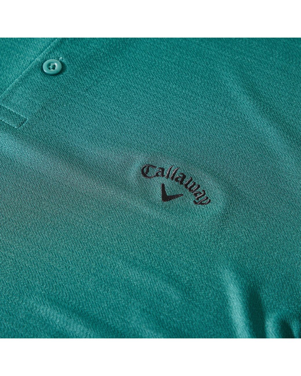 Callaway Apparel Green Herringbone Golf Polo Shirt for men