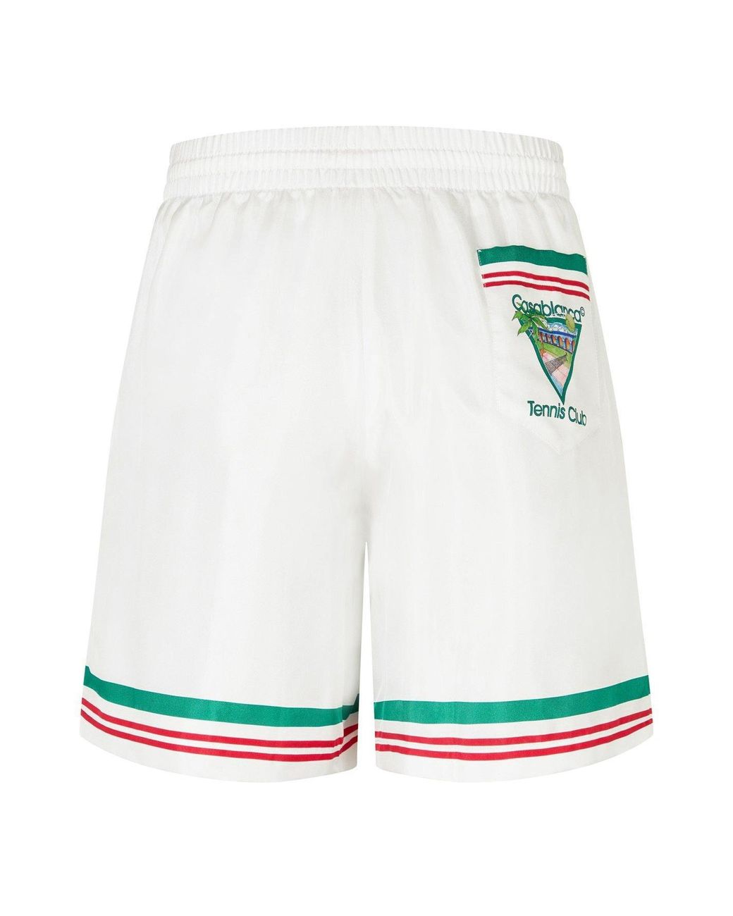 Casablanca White Tennis Club Icon Shorts for men