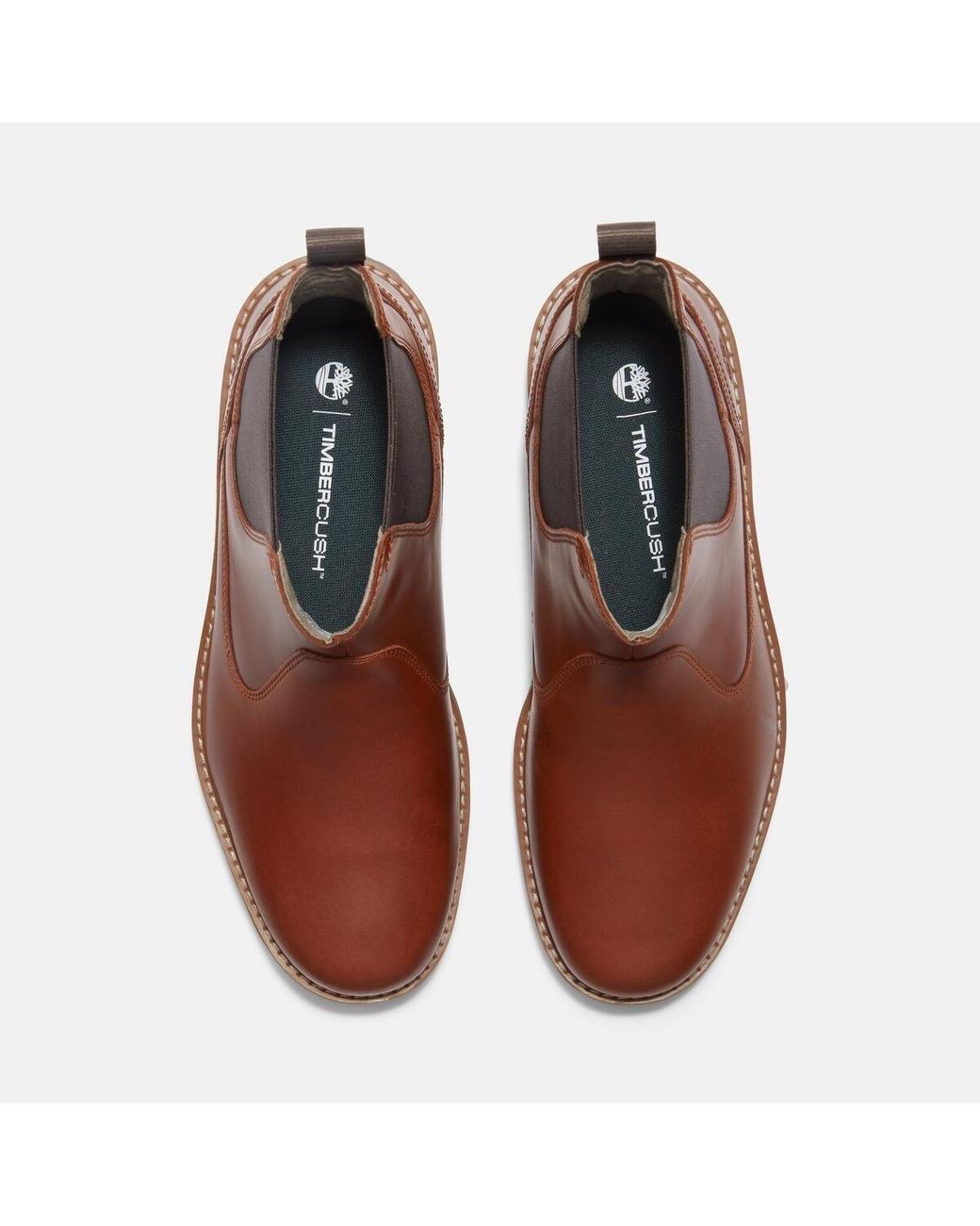 Timberland Brown Britton Road Elastic Side Panel Chelsea Boots for men
