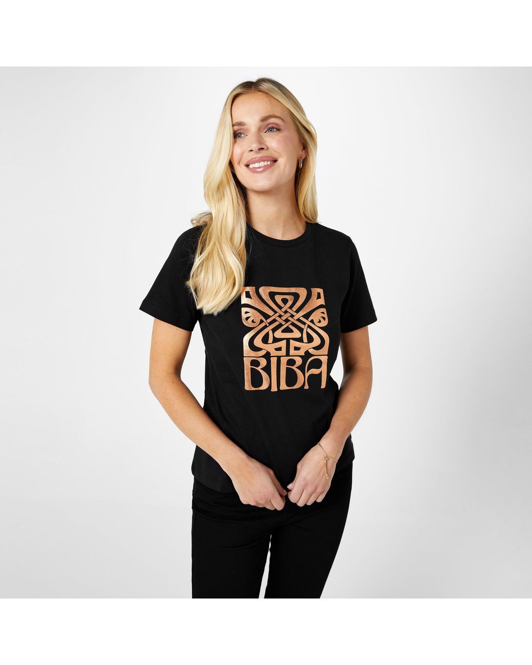 Biba Black Logo T-Shirt