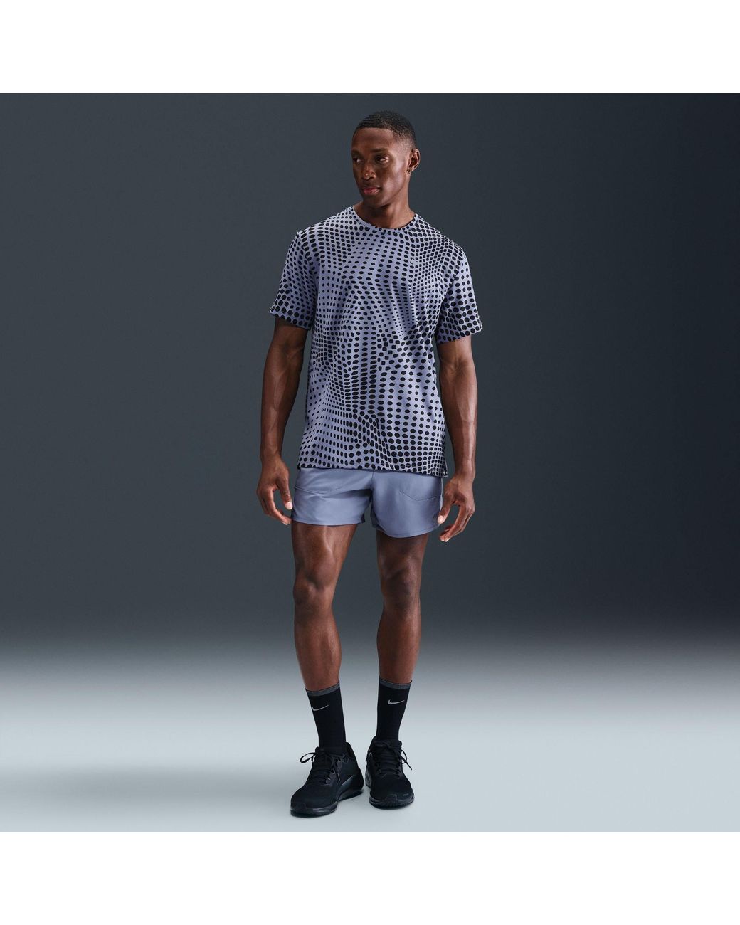 Nike Blue Dri Fit 5 Brief Lined Running Shorts for men