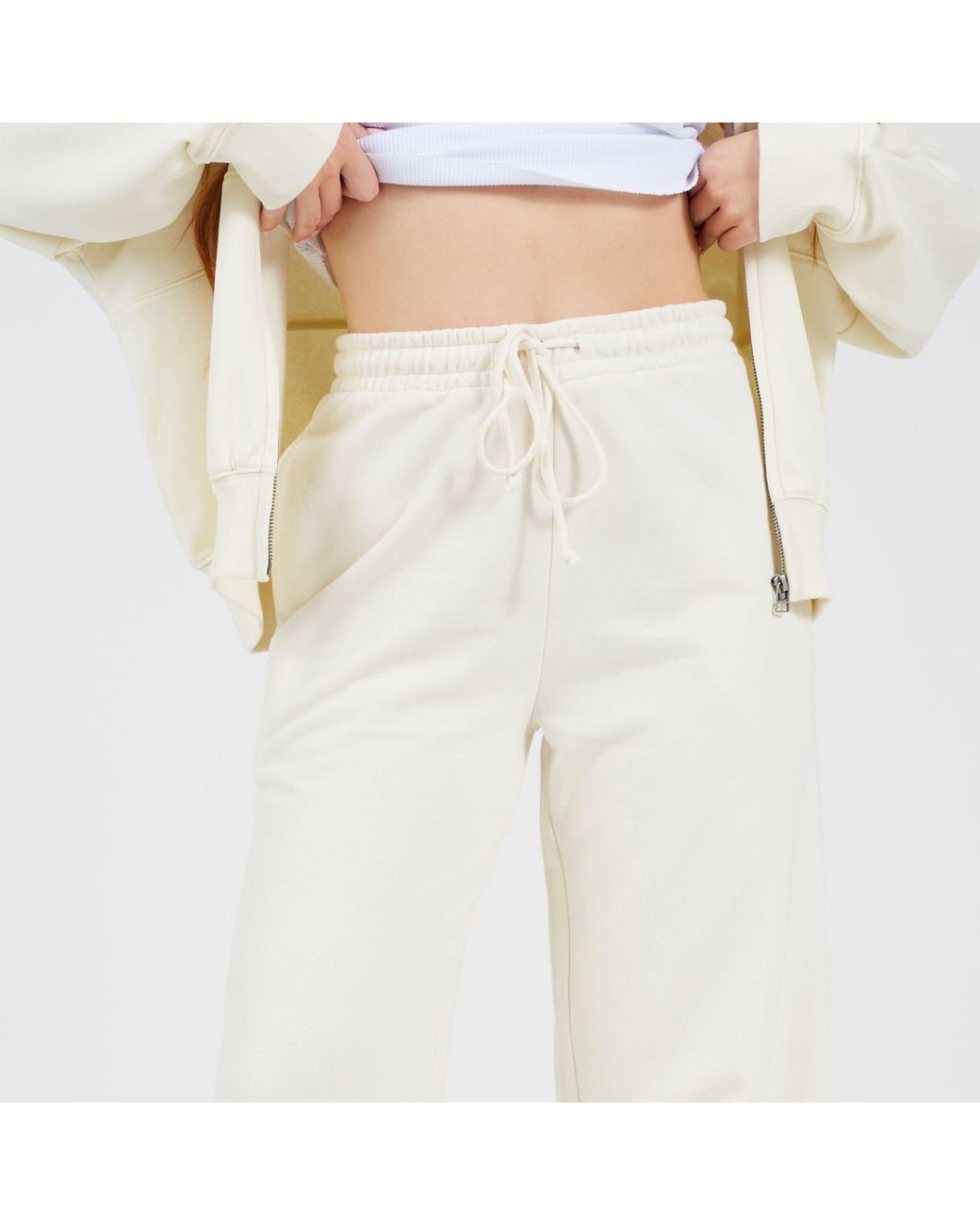 Brave Soul White Bs Wide Leg Jogger