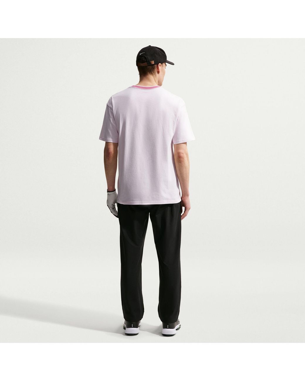 Nike Purple Retro Golf Cotton Oversized T-Shirt for men
