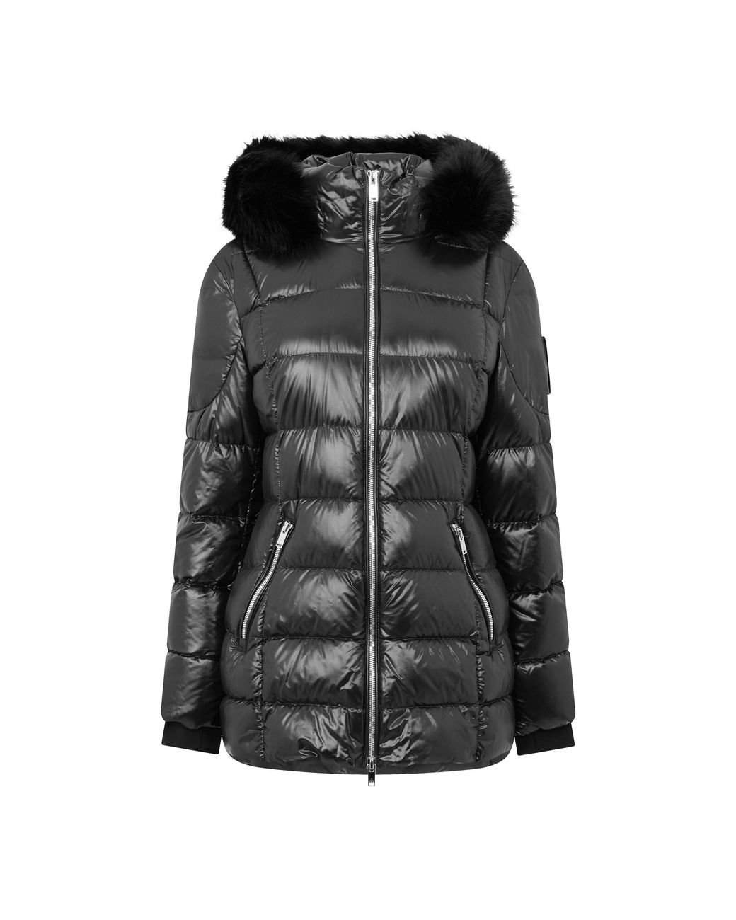 Moose Knuckles Black Celestia 3Q Down Puffer Jacket