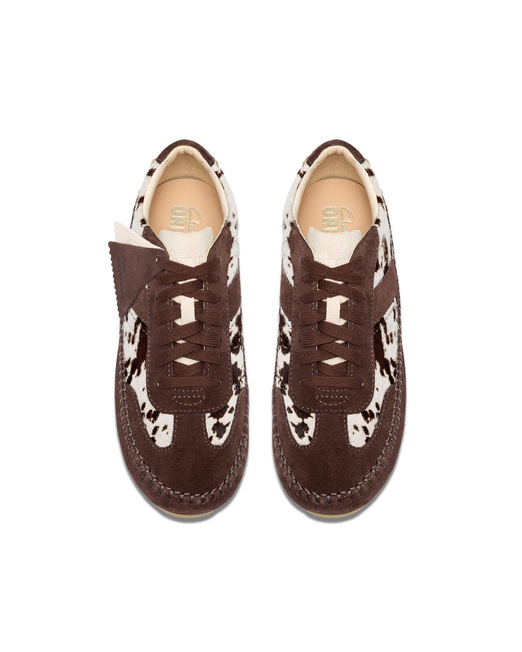 Clarks Brown Tor Low Suede Low-Top Trainers