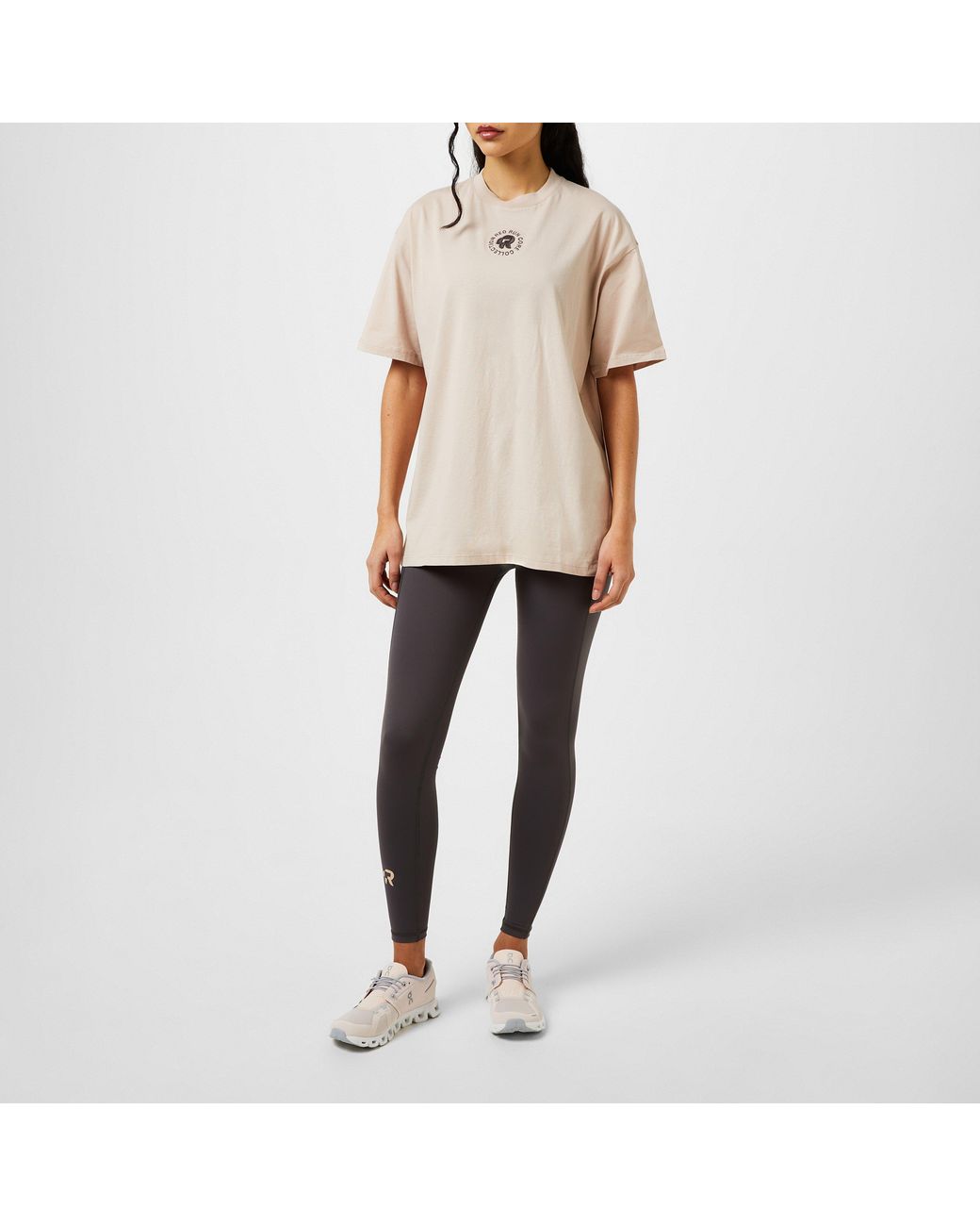 Red Run Natural Oversized T-Shirt