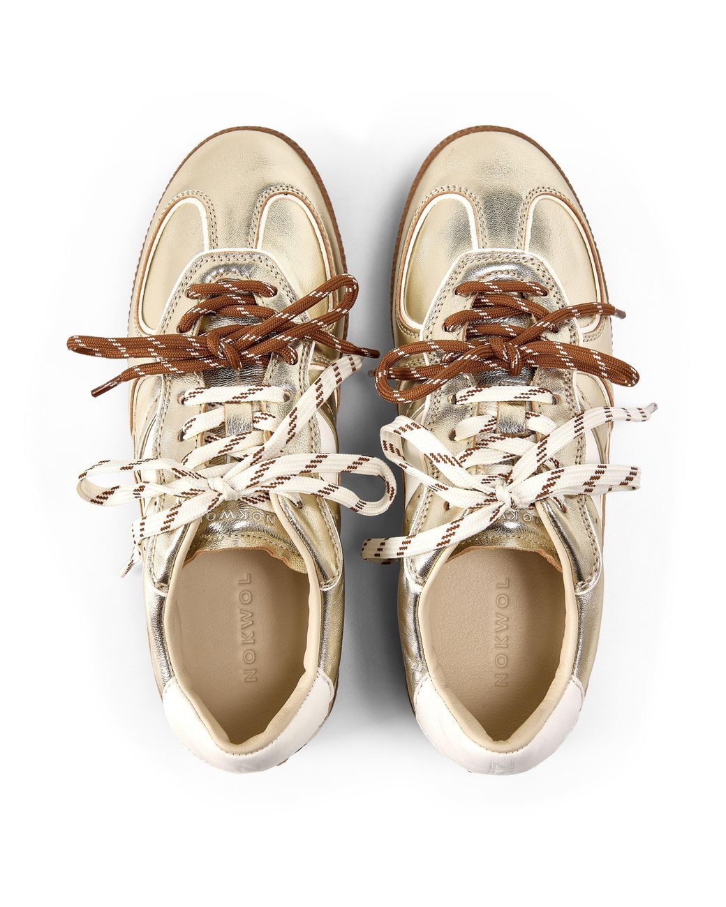 Nokwol Metallic August Low-Top Trainers
