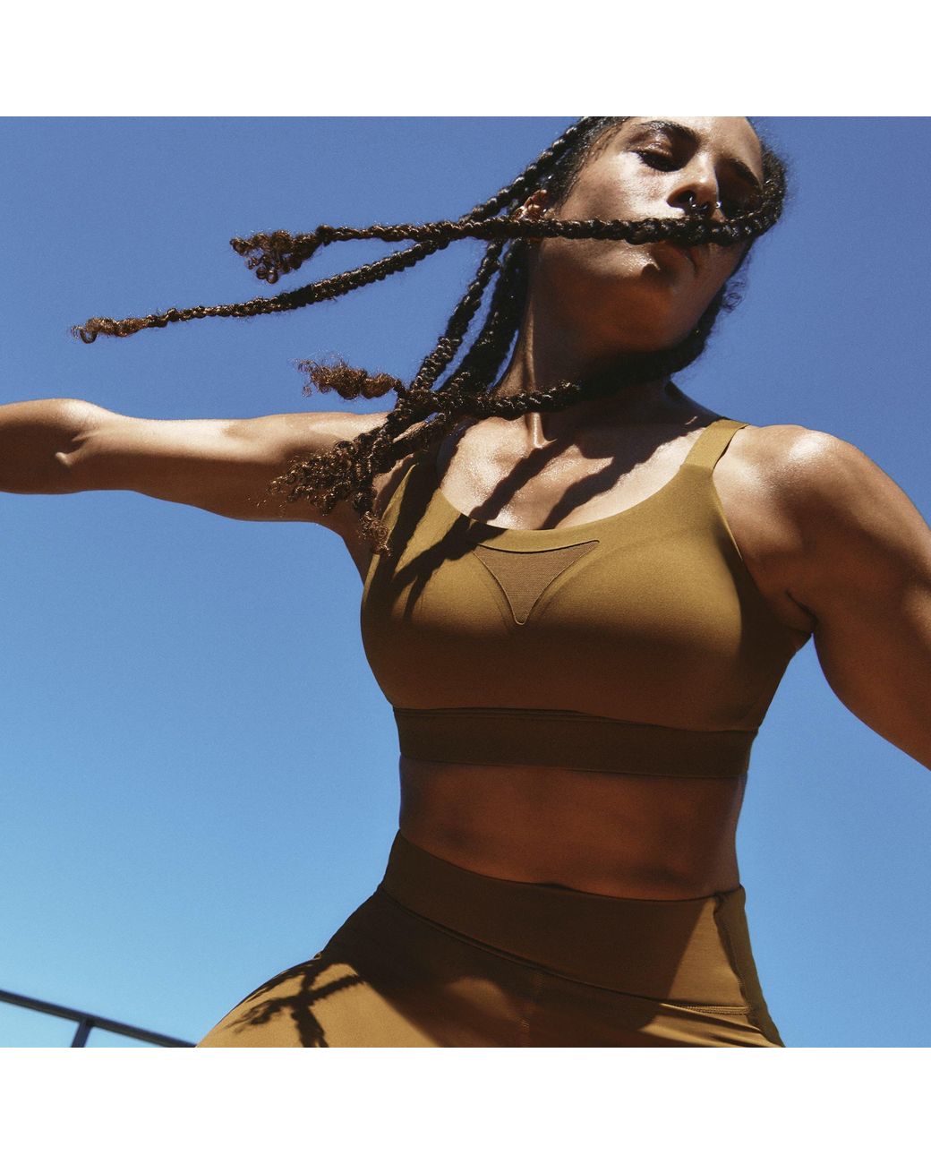Adidas Brown Tailored Training High-Support Bra