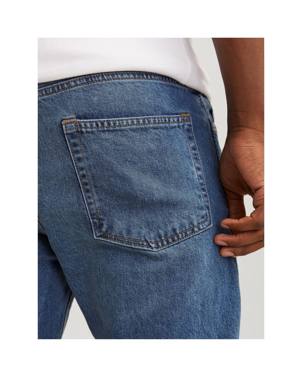 Jack & Jones Blue Junior&Junior Classic Straight Leg Jeans for men