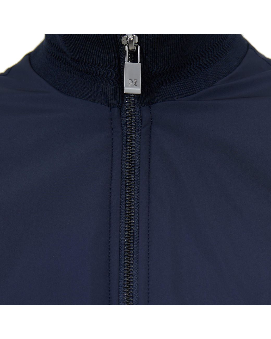 Pal Zileri Blue Zip Bomber Jacket for men