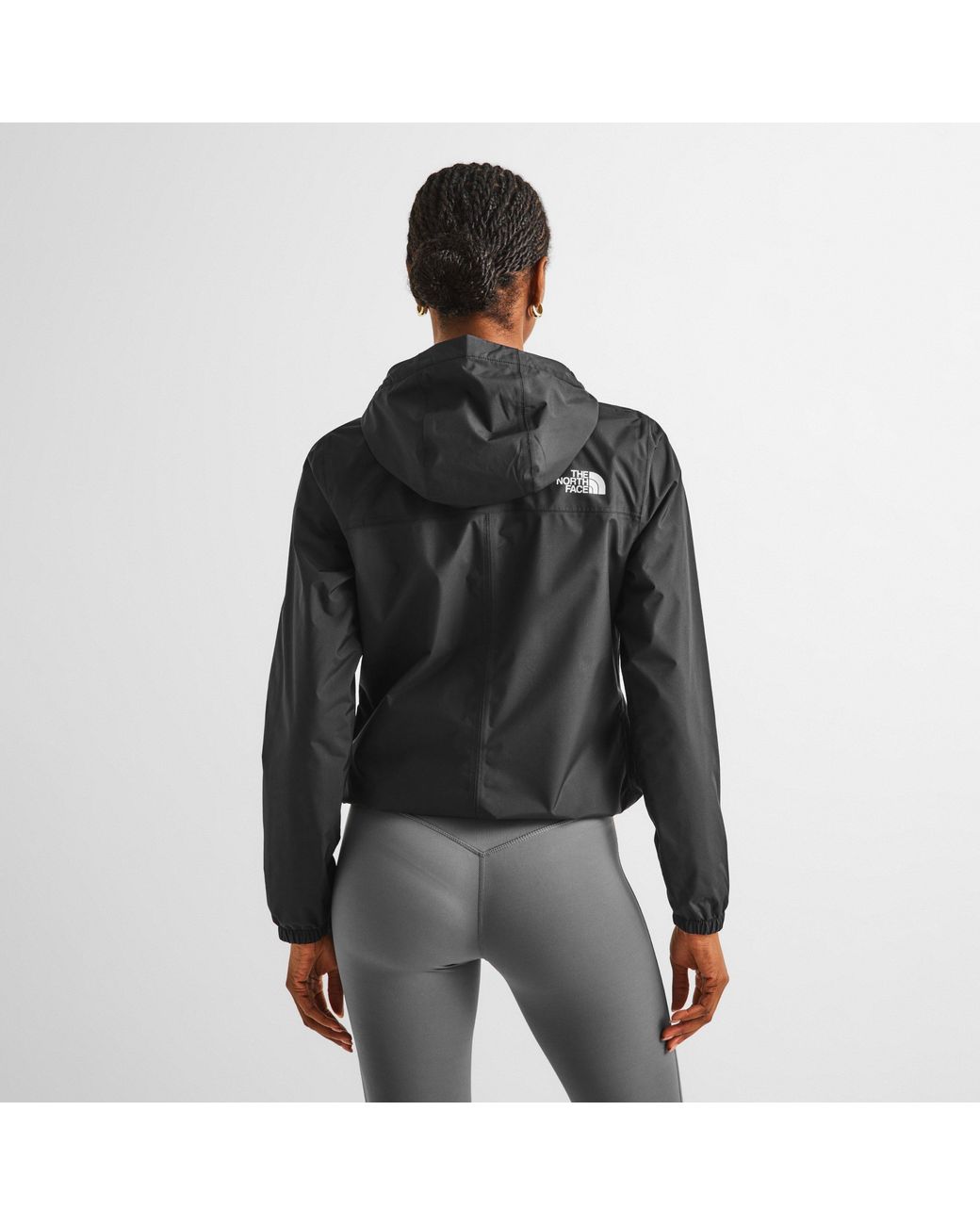 The North Face Black Antora Dryvent Hooded Long Sleeve Waterproof Jacket