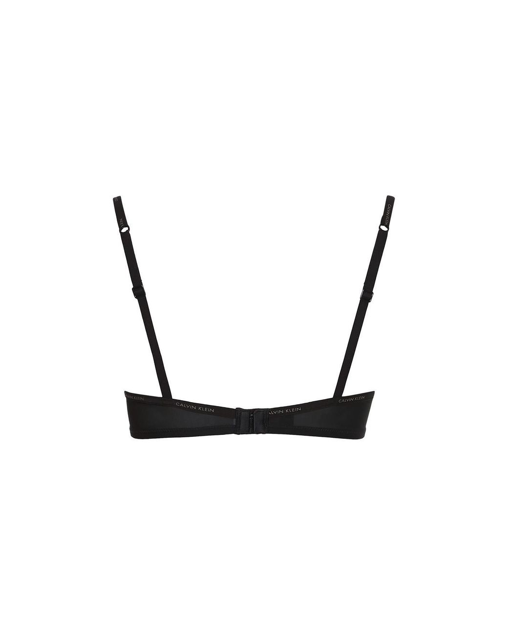 Calvin Klein Black Sheer Marq Demi Lightly Lined Bra