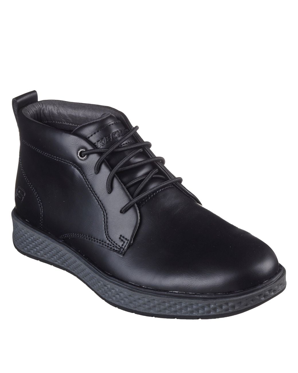 Skechers Blue Burkett Flat Ankle Boots for men