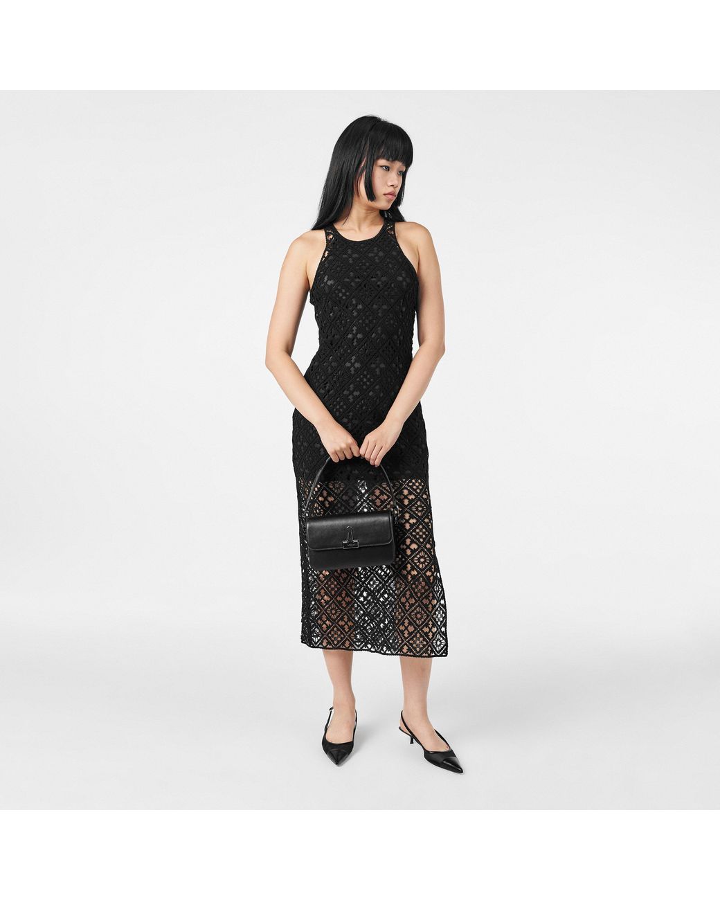 Off-White c/o Virgil Abloh Black Long Maxi Dress