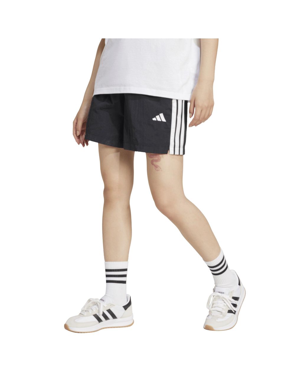 Adidas Gray Woven Tracksuit Shorts