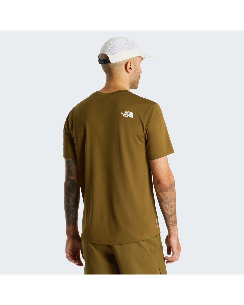 The North Face Green Cotton Short-Sleeve Graphic T-Shirt for men