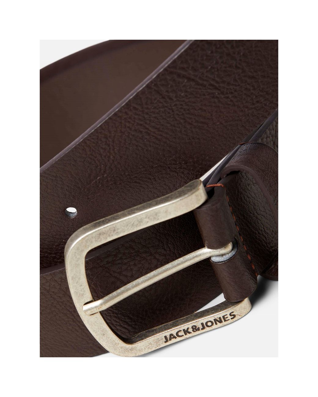 Jack & Jones Brown Harry Faux Leather Belt for men