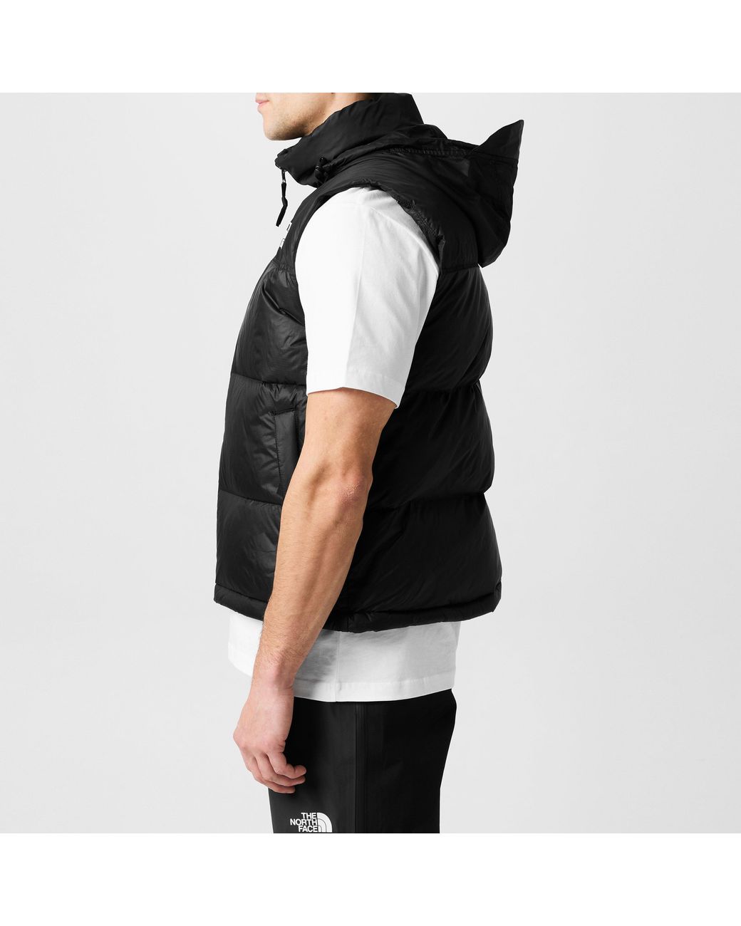 The North Face Black 1996 Retro Nuptse 700-Fill Down Water Resistant Recycled Gilet for men