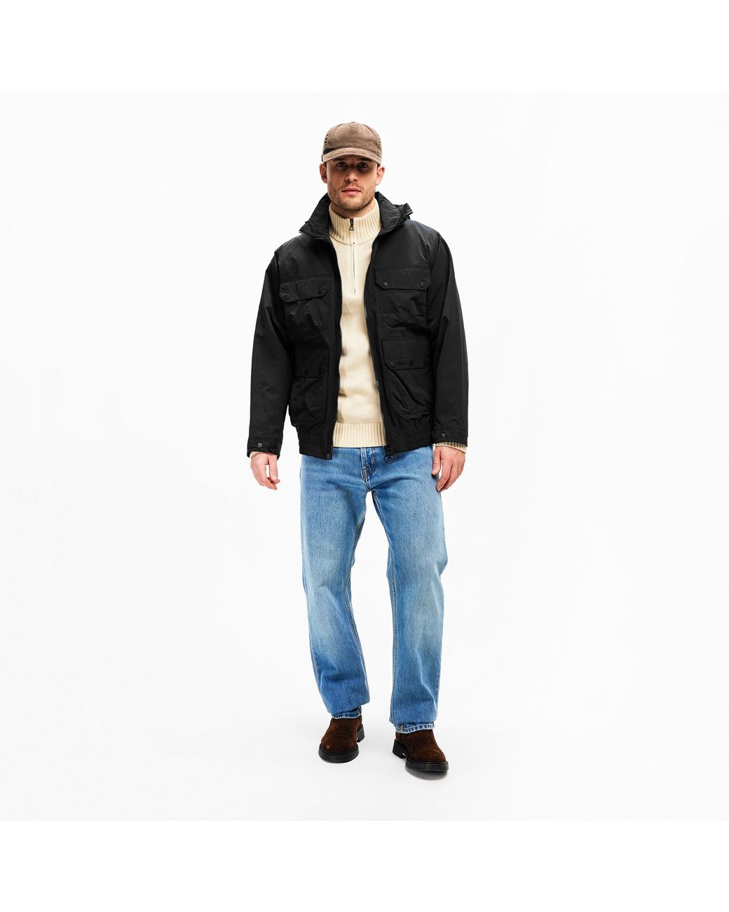 Barbour Blue Re Flight Beda Re-Engineered Field Jacket for men